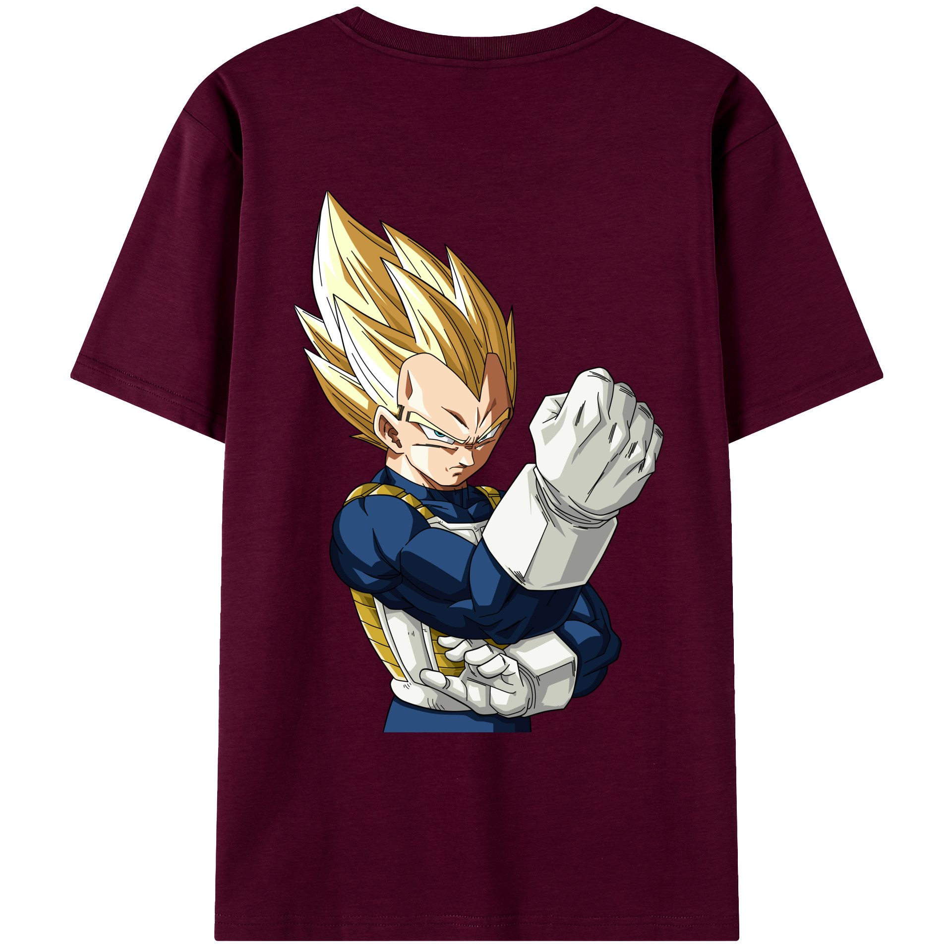 （画像用） ドラゴンボール ベジータ四世（Bejīta Yonsei）DRAGON BALL Vegeta IV レディース半袖Tシャツ(バックプリント)